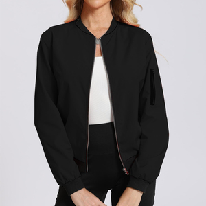 Chaqueta bomber para mujer con logo personalizado al por mayor, nueva llegada, ropa de calle, chaqueta bomber para dama en grandes cantidades - Product Image 2