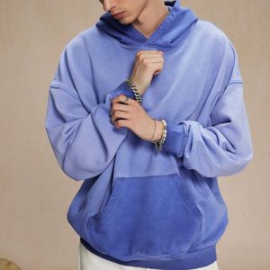 Vente en gros usine : Sweats à capuche vierges en polyester de haute qualité, imprimables par sublimation, personnalisables avec logo et effet faux décoloration - Product Image 1
