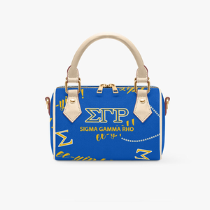 กระเป๋า Sigma Gamma Rho ส่วนตัว พร้อมชื่อสั่งทำพิเศษ สีน้ำเงินรอยัล กระเป๋าถือสำหรับชมรมนักศึกษา ของขวัญ Ee Yip Purse สำหรับเธอ - Product Image 1