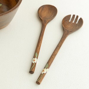 ชุดช้อนส้อมไม้คุณภาพสูงสำหรับเสิร์ฟอาหารอย่างสวยงาม - Product Image 6