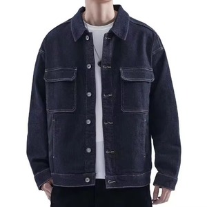 Nouvelle arrivée, veste en toile denim sur mesure pour hommes, streetwear d'hiver, respirante, avec logo avant réglable, prix de gros - Product Image 1