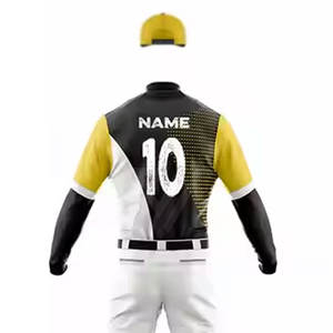 Ensembles d'uniformes de baseball respirants pour hommes grandes tailles, personnalisables, en Spandex/Coton/Fibre de bambou, imprimés par sublimation, poids du tissu 350g - Product Image 5