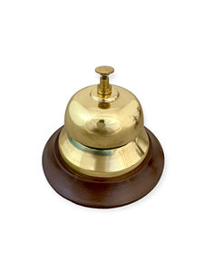 Cloche de bateau de style vintage, taille quatre, en aluminium et bois, légère, décoration nautique pour l'affichage maritime, la maison, le bureau et les cadeaux - Product Image 2