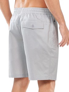 Shorts décontractés pour hommes, légers, en tissu de coton doux, taille élastique, confortables, pour la salle de sport, la course à pied, la détente, la plage, pour hommes - Product Image 2