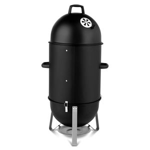 Griglia BBQ a tre strati per impieghi gravosi, affumicatore verticale in acciaio a carbone Smokey Mountain per cucina all'aperto in giardino, alimentazione a gas - Product Image 3
