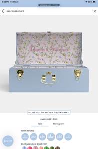 Pastel Iron Storage Trunk Set Heavy Duty Metal <b>Keepsake</b> <b>Box</b> Decorative Trousseau Chest Organizer for Home Bedroom Decor - Product Image 3