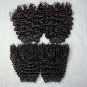 CDYHAIRVN Cheveux Vietnamiens Ondulés Profonds, Lots de Cheveux Bruts Doux et Définis, Bouclés Crépus, Non-Remy, Double Trame Faite à la Machine, Permanente, 100g, 8-40 pouces, Fusion - Product Image 2