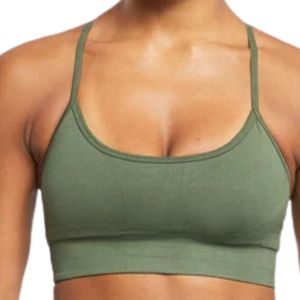 Soutien-gorge de sport sans couture pour femme, confortable, rembourré, sans armatures, extensible, coupe courte, respirant, idéal pour la gym, le yoga, la course et le fitness - Product Image 3