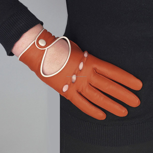 Gants de conduite en cuir avec logo personnalisé, gants de voiture classiques de luxe, respirants, style racing, demi-doigts, au prix d'usine - Product Image 5