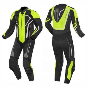 Conjunto de moto de cuero de vaca, diseño personalizado, protege el cuerpo, cómodo traje de carreras impermeable a prueba de viento - Product Image 2