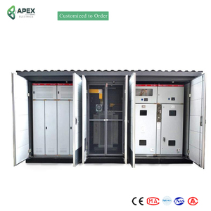 Akıllı Prefabrik Trafo Merkezi 11kV 33kV Dijital Paket Trafo Merkezi, IoT Akıllı Enerji Şebekesi için Uzaktan İzleme Özelliğiyle - Product Image 1