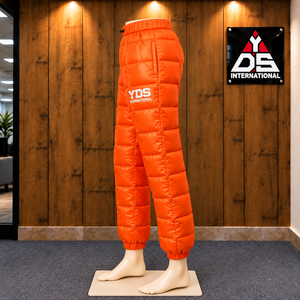 Women's Full Length <b>Padded</b> Style Quilted Puffer <b>Trousers</b> Streetwear Pants DesignDrawstring Casual Winter Wear Heavyweight - Product Image 3