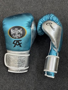 Guantes de Boxeo de Cuero Vacuno No Boxing No Life, Transpirables, Profesionales, para Entrenamiento de Kickboxing y Sparring - Product Image 4