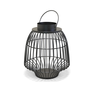 Iron Wire Candle <b>Lantern</b> with Handle Heat Resistant Metal <b>Hurricane</b> Holder for Home Decoration Indoor Outdoor Use - Product Image 2