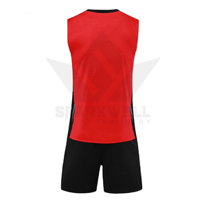Conjunto de Camiseta de Fútbol Personalizada para Hombre, Cuello en V, Sin Mangas, Naranja y Gris, Uniforme Deportivo Transpirable para Entrenamiento - Product Image 2