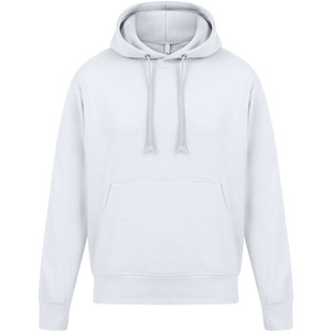 Sudadera con Capucha para Hombre, Color Blanco Sólido, Felpa de Algodón, Corte Regular, Diseño Casual con Bolsillos, Ropa de Otoño - Product Image 4