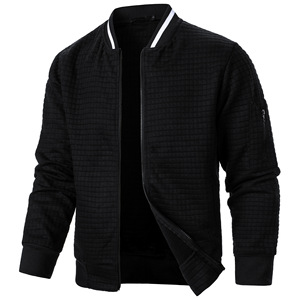 Custom Logo Unisex Lightweight Casual Varsity Bomber Jacket with <b>Covered</b> <b>Button</b> Closure Breathable Eco-Friendly Quick Dry - Product Image 4