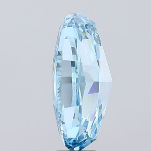 Diamant ovale de qualité supérieure, cultivé en laboratoire, bleu vif fantaisie, pureté VVS2, polissage excellent, certifié IGI, diamant CVD en vrac, approvisionnement pour l'exportation. - Product Image 4