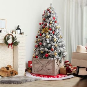 Supporto per Albero di Natale in Legno da 24 Pollici con Chiusura a Strappo e Accessori - Product Image 2