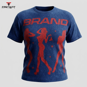Camisetas Personalizables para Hombre, 100% Algodón Grueso, Impresión Serigráfica, Transpirables, Ecológicas, con Logotipo y Patrón de Letras Personalizados - Product Image 6