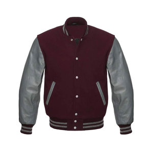 Street Spring Autumn University Unisex Outdoor Wool Jacket Varsity Jacket for <b>Men</b> - Product Image 5