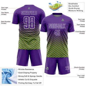 Uniforme de Fútbol Premium Personalizado, Conjunto de Camiseta y Pantalones Cortos para Equipo, Ropa Deportiva Transpirable para Jugadores - Product Image 5