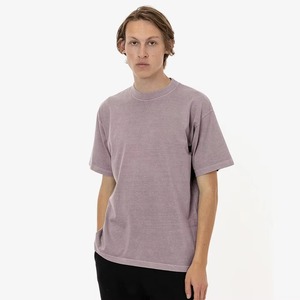 T-shirt col rond teint en pièce 6,5 oz (teinture pigmentaire) Service OEM Conception ODM Dernier design - Product Image 3