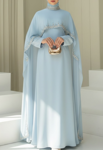 Tenue islamique modeste pour femmes, design de kaftan abaya modeste avec de magnifiques perles, idéal pour les occasions spéciales, abayas 2026 - Product Image 2