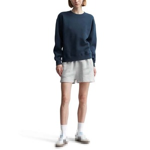 Sudadera de Mujer con Forro Polar Grueso de 320g, Cuello Redondo, Color Azul Marino, 100% Algodón, Ropa Casual de Invierno - Product Image 2