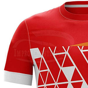 Maillot manches courtes imprimé confortable à séchage rapide Maillot manches courtes imprimé unisexe coupe ajustée - Product Image 5