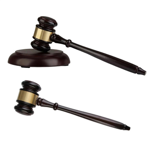 High Quality Handcrafted Wooden Judge Gavel Set DIY Wood Block With Elegant <b>Hammer</b> For Role Play Courtroom - Product Image 2