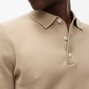 Chemises polo en coton OEM pour hommes, grandes tailles, coupe personnalisée, manches courtes, matière respirante, idéales pour le quotidien et le travail - Product Image 5
