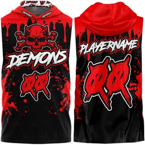 ชุดเสื้อฟุตบอลฤดูหนาวแบบมีฮู้ด ผ้าฝ้าย 100% น้ำหนัก 220 กรัม พิมพ์ลายดิจิตอล 7v7 แบบเรียบ สีพื้น ไม่มีแขนเสื้อ สำหรับขายส่ง ปรับแต่งได้ - Product Image 2