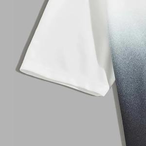 Conjunto Deportivo para Hombre de 2 Piezas, Traje Deportivo de Verano con Pantalones Cortos y Camiseta de Manga Corta con Estampado de Dos Tonos - Product Image 5