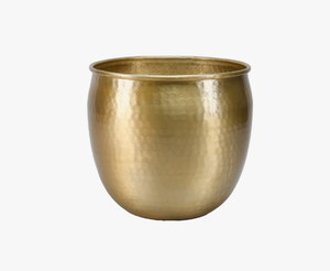 Jardinière en laiton d'inspiration vintage, plantes d'intérieur élégantes pour décor de jardin, design rond et élégant pour motif carré de salon - Product Image 2