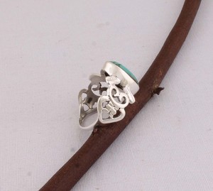 Natural Turquoise <b>Ring</b> 925 Sterling Silver Vintage Style Genuine Blue Gemstone <b>Ring</b> for Women Handcrafted <b>Boho</b> Ethnic Jewelry - Product Image 6
