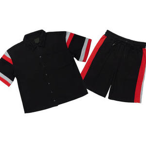 Conjunto Deportivo para Hombre, Camiseta y Pantalones Cortos, Traje Casual de Dos Piezas para Gimnasio, Entrenamiento, Ejercicio Diario, Comodidad - Product Image 3