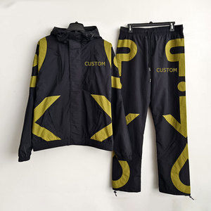 Men's Black Olive Color Blocked <b>Hooded</b> <b>Soft</b> <b>Shell</b> <b>Jacket</b> Zipper Closure Elastic Waist Regular Fit Outdoor Wear - Product Image 6