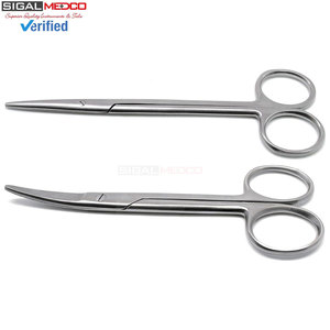 กรรไกรเมทเซนบาุม 6 นิ้ว แบบตรง/โค้ง ปลายทู่ ผลิตจากสแตนเลสเกรดพรีเมียม ใช้งานด้วยมือ ได้รับการรับรองมาตรฐาน CE สำหรับการผ่าตัดและการชำแหละทางการแพทย์ - Product Image 2