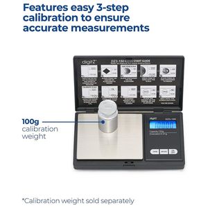 Bilancia Digitale Tascabile DZ3150g, 150G x 0.01G, Bilancia di Precisione - Product Image 2