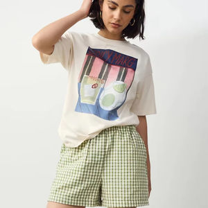 Ropa de verano informal para mujer, conjunto de camiseta y pantalones cortos, conjunto de dos piezas de verano más vendido para damas a precio económico. - Product Image 1