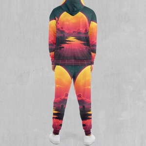 Ensemble de survêtement sublimé pour homme, manches longues, coupe oversize, durable, pour l'automne et le sport, vente en gros - Product Image 4