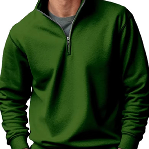 Vente Flash 2025 Sweat-shirt pour homme en coton mélangé vintage, col montant, tissu respirant et doux, logo imprimé à l'écran, sweat-shirt pour homme - Product Image 6