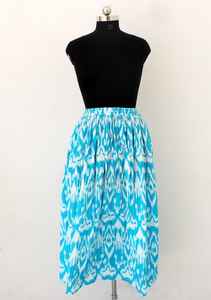 Ceinture élastique en coton, jupe en coton réglable pour femme, tenue décontractée, jupe à motifs floraux imprimés à la main, plusieurs styles en promotion - Product Image 2