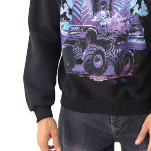 Sweat-shirt homme pas cher de haute qualité, col rond, personnalisé, en coton uni, manches longues - Product Image 5