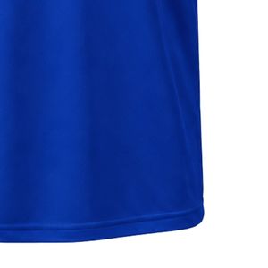 Camiseta Deportiva con Cuello en V y Escudo Bordado de Jack & Jill en Azul Rey, Manga Corta, Franja Blanca, Uniforme Deportivo para Equipo - Product Image 6