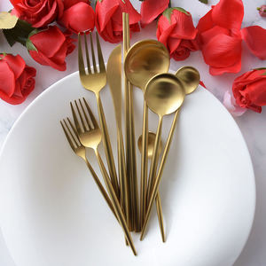 Collection de Couverts de Luxe en Acier Inoxydable Shopee Hot Sale : Cuillère, Fourchette et Couteau à Steak – Vaisselle de Table Occidentale - Product Image 3