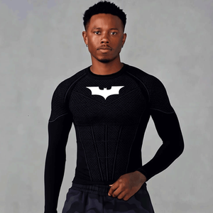 T-shirt de compression sportif imprimé à manches longues pour <span class=keywords><strong>homme</strong></span> Y-L, respirant, anti-transpiration, pour la gym et le fitness, hauts de sport athlétiques - Product Image 5