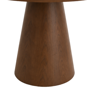 Ensemble de salle à manger rond en teck scandinave moderne, éco-responsable, fait main, de la marque ARTERRA, avec table à lattes et chaises, meubles pour la maison - Product Image 6