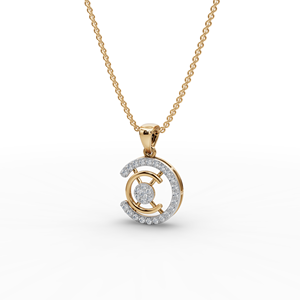 Pendentif en diamant rond cultivé en laboratoire contemporain, un accessoire de bijouterie élégant et unique - Product Image 3